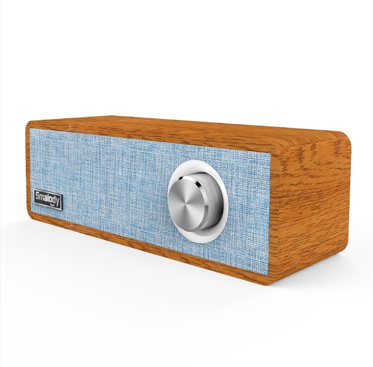 Klassischen Holz Klang struktur Bluetooth Lautsprecher Tragbare Holz Drahtlose Lautsprecher Stereo Mini Subwoofer