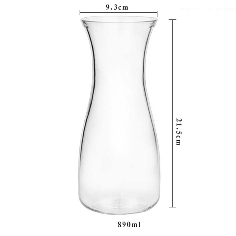 Pichet en acrylique, carafe, pichet à vin rouge, pichet à bouche plate, pichet à froid Transparent en PC