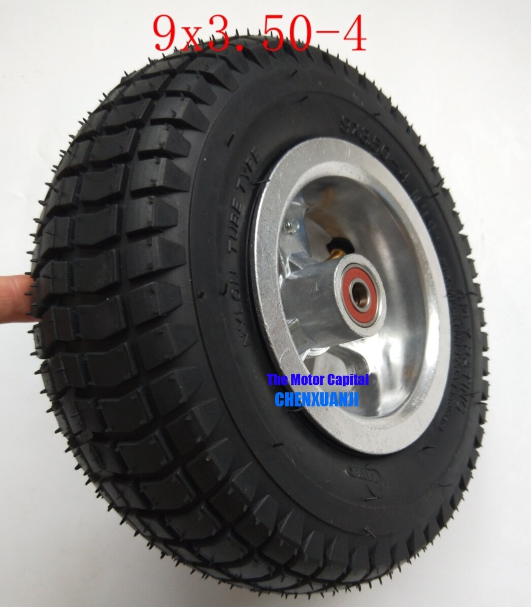 Electric scooter 9X3.50-4 wheel 4 inch rims with pneumatic tire tyre inner tube fits Gas Scooter Pocket Bike Electric tricycle