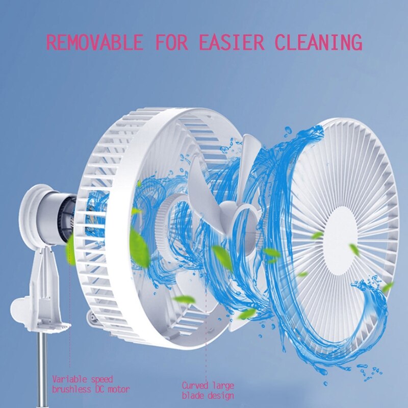 Foldaway Fan Floding Portable Telescopic Floor Fan USB Foldable Table Fan/Desk Fan,for Office Home Outdoor Camping