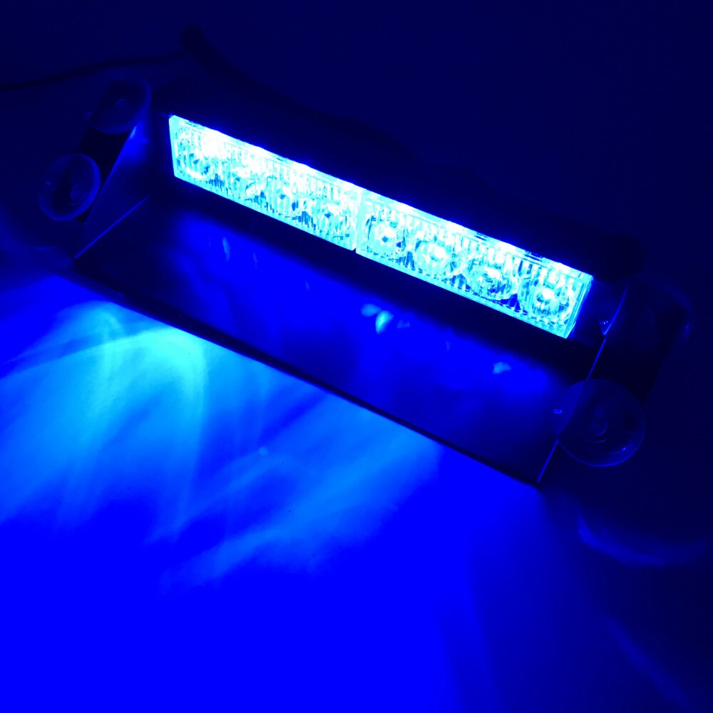 CIRION 8 LED Strobe Flash Warning EMS Police Car Light Flashing Firemen Fog 8LED High Power Red&amp;Blue Yellow Red Blue