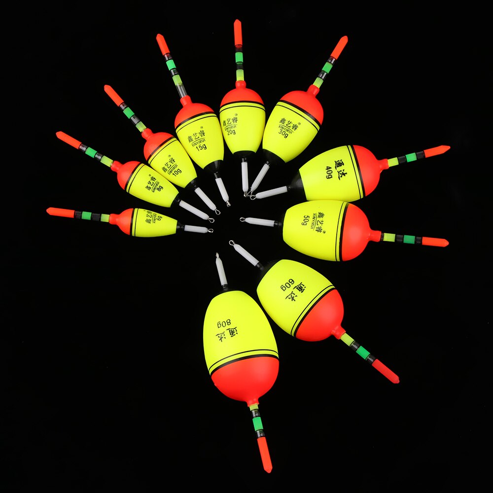 2Pcs Plastic Night Glowing Fishing Floats 5g EVA Float Fishing Bobber Luminous Floats Fishing Tools