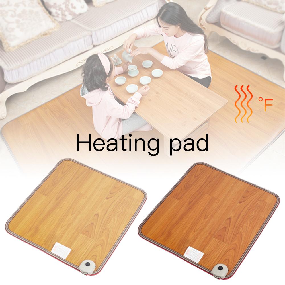 Winter 2 Maten Lederen Verwarming Voet Mat Warmer Elektrische Verwarming Pads Voeten Been Warmer Thermostaat Home Office Warming Levert