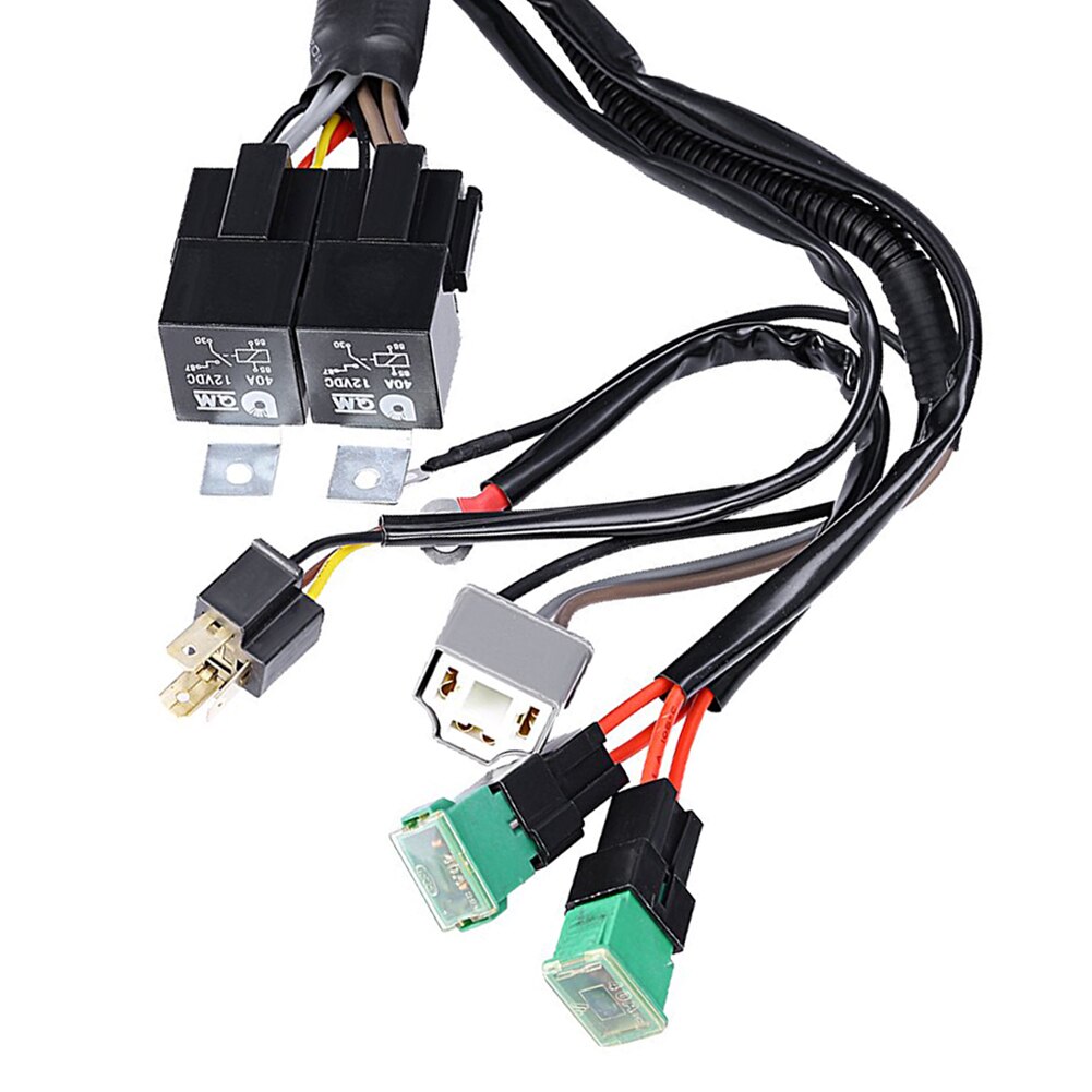 Dual High Low Beam Headlight Relay Wiring Harness – Grandado
