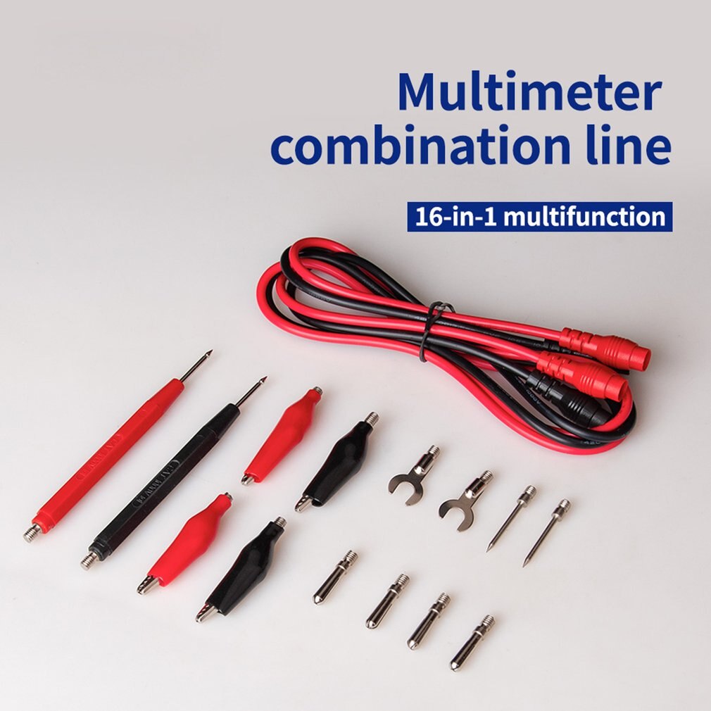 16in1 Multimeter Sonden Multi-funktion Kombination Linie Kit mit Standard-Set für Digital-Multimeter Kabel Fühler