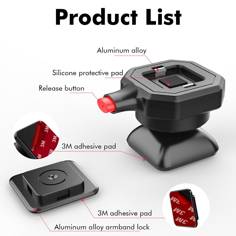 Quad Lock Car Mount - Auto - Telefoonhouders - Accessoires
