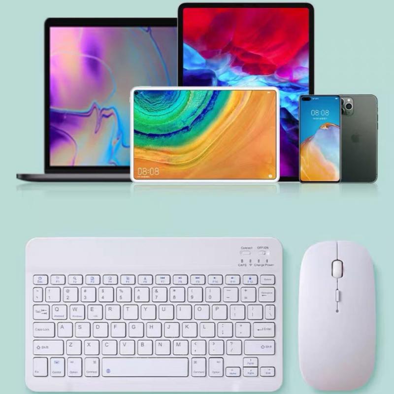 Wireless Bluetooth Keyboard And Mouse Combo Portable Mini Ultra-Thin Keyboard Mouse Set For Laptop PC Mobile Phone Ios Android