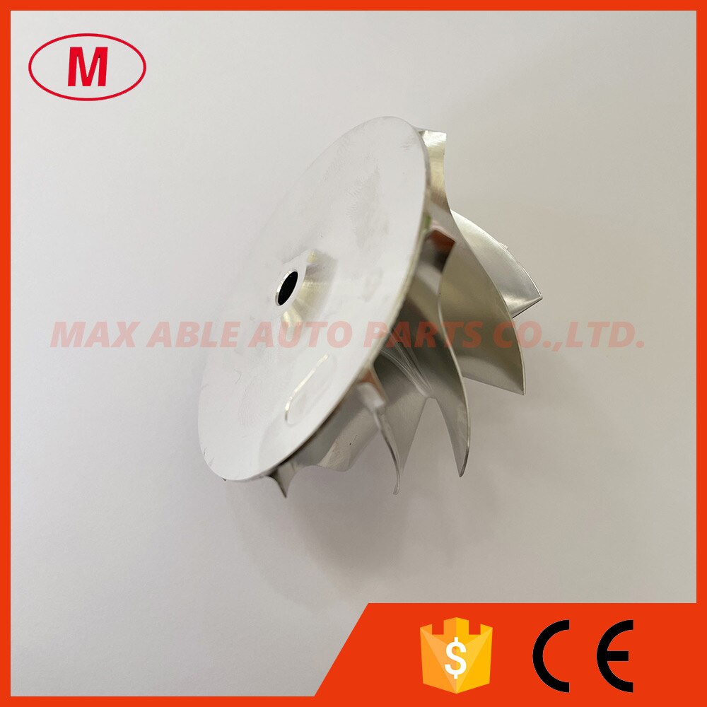 GT1749V reverse 41.83/54.00mm 9+0 blades high performance turbo milling/aluminum 2618/billet compressor wheel for 06L145702L