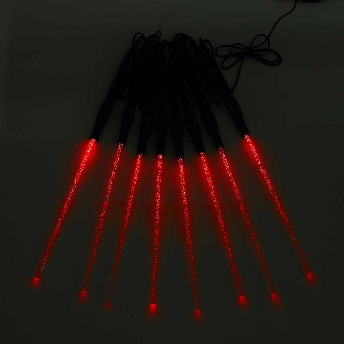 Solar Tube Lights Acrylic Bubble LED Solar Light For Christmas Lights Outdoor Landscape Garden Decoration Solar Lamp Set: Red