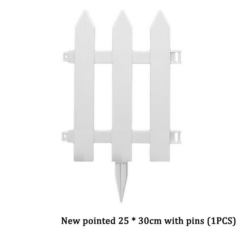 Mini Round Fence Garden Plastic Fence Indoor Outdoor Lawn Patio DIY Fence: G291003