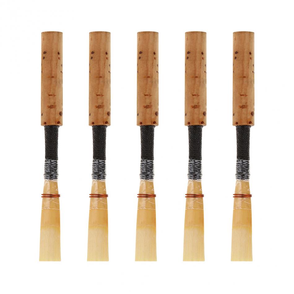 1Pc/5 Stuks Hobo Riet Houtblazers Instrument Vervangende Onderdelen Met Transparante Tube Mouwen Hobo Accessoire