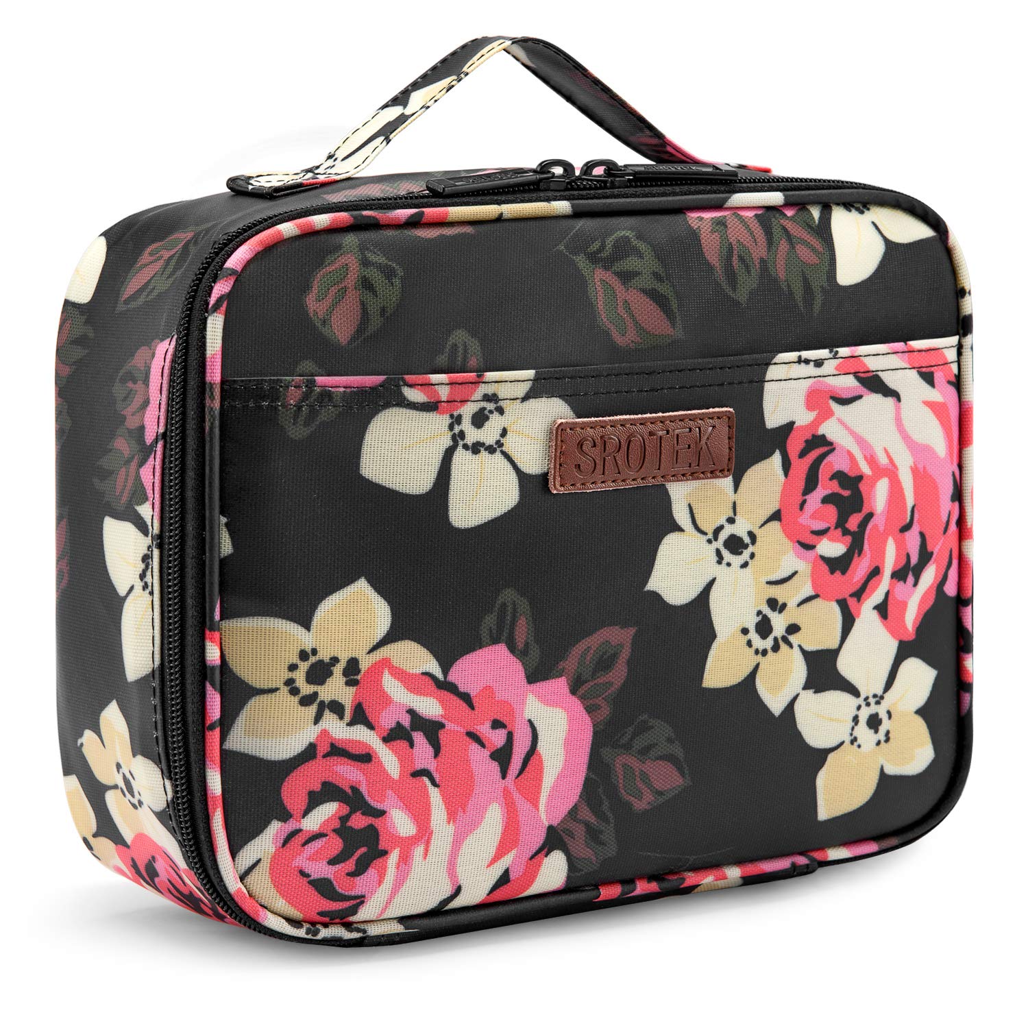 Portable Lunch Bag for Kids Girls Lunch Box Insulated Cooler Bag Water-resistant Thermal Tote Snacks Organizer,Flower Pattern: Default Title