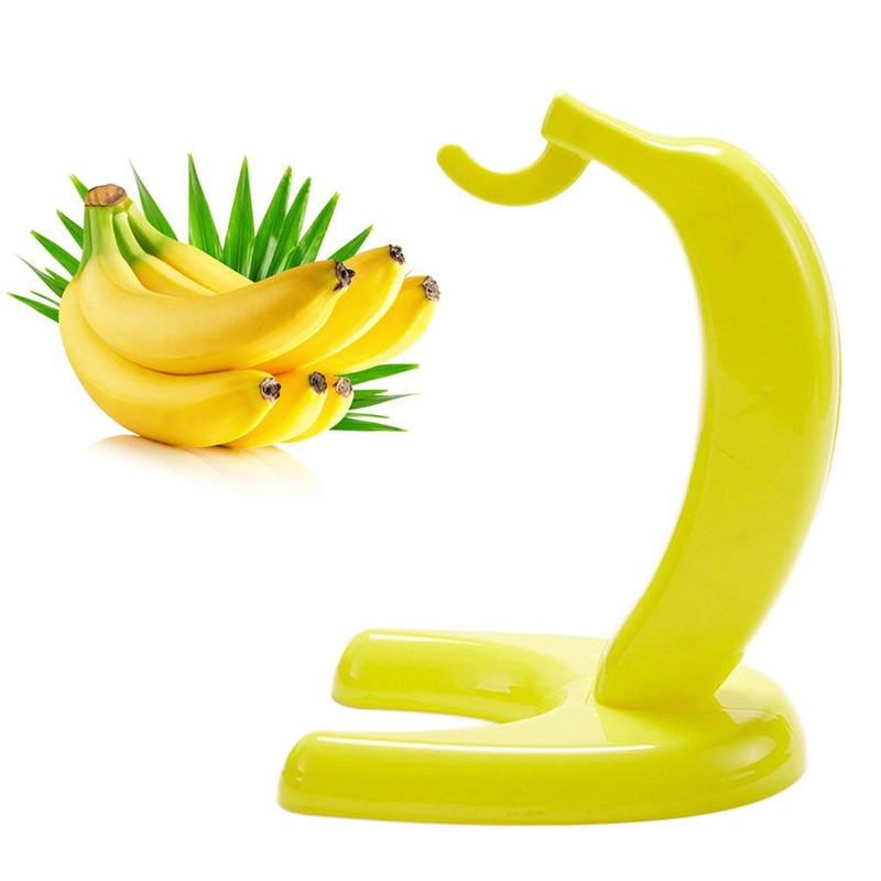 Direct Yellow Banana Shape Showing Banana Hanger Fruit Maintenance Fresh Storage for Living Room Bananas Hook Stand