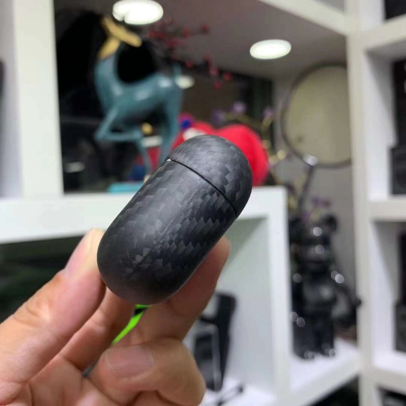 Funda de auriculares de fibra de carbono Real para Apple AirPods Pro 2(2022) auriculares inalámbricos Bluetooth de fibra de carbono para AirPods Pro)