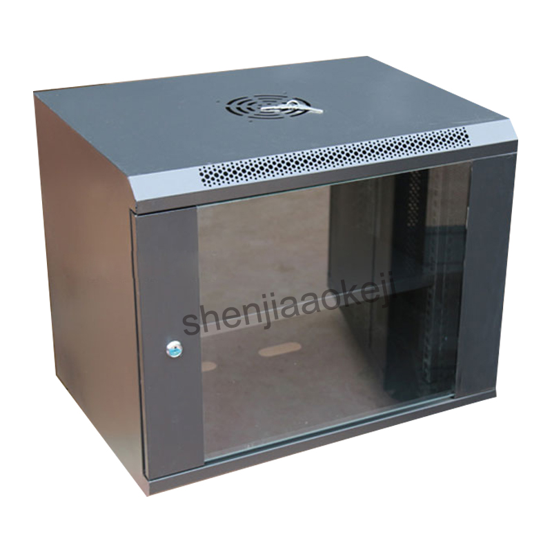 9U Wall-mounted Network Cabinets Small Chassis Exchange Wall-handing Network Rack Cabinet Switch Cabinet Monitor 1pc