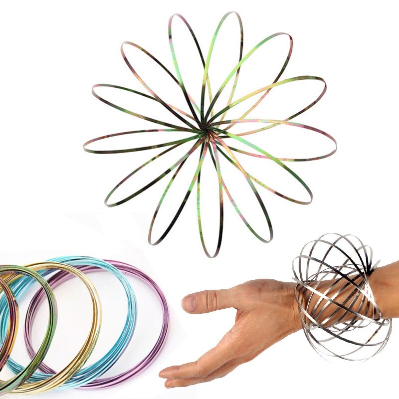 Flow Ring Flow Toy Amazing Magic Ring Toys Kinetic Spring Toy Funny Outdoor Game Intelligent Toy Fidget Adults Families Game