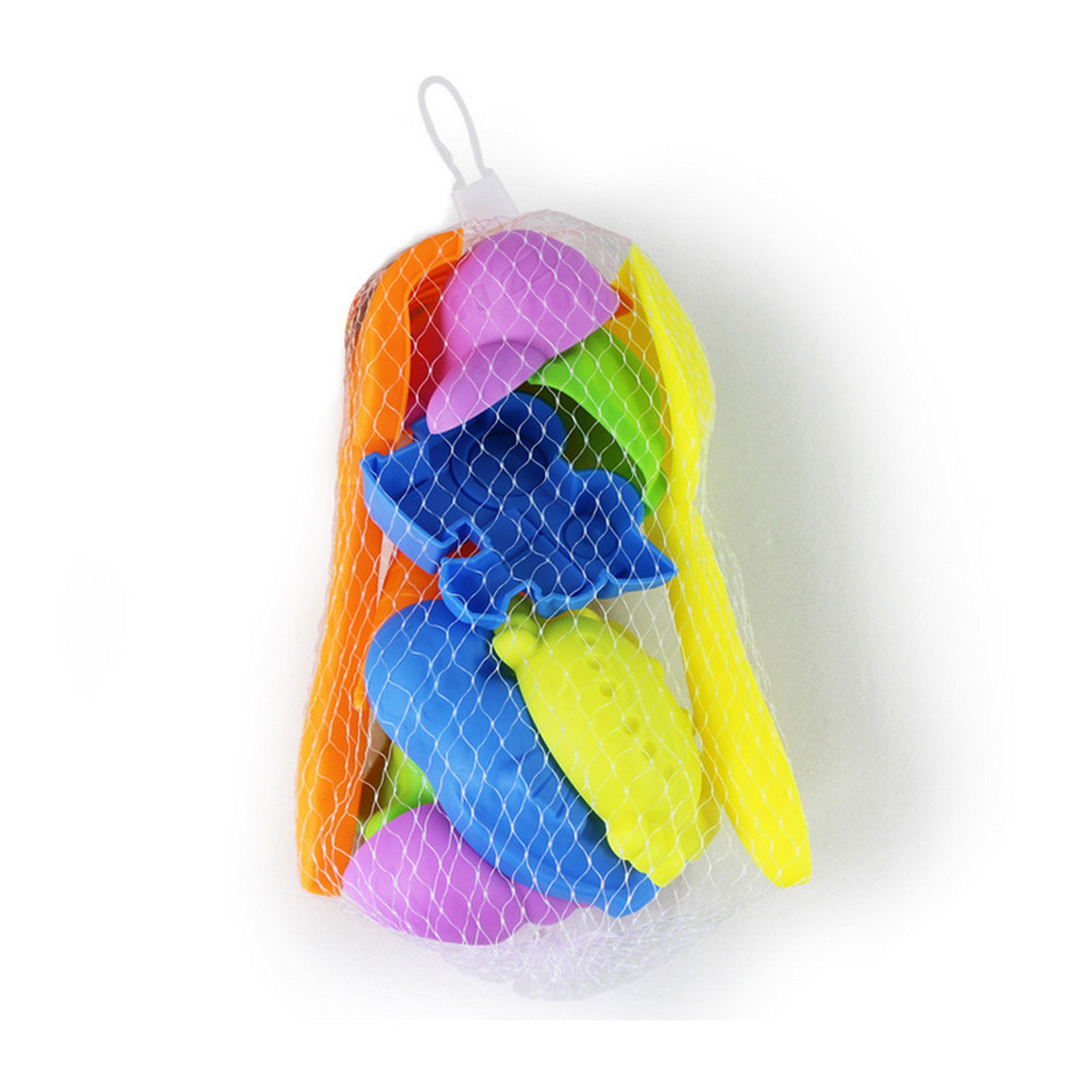 Zomer 12 stks/set Strand Zand Spelen Speelgoed Kids Seaside Emmer Schop Hark Kit Spelen Kinderen Baggeren Gereedschappen Verjaardag