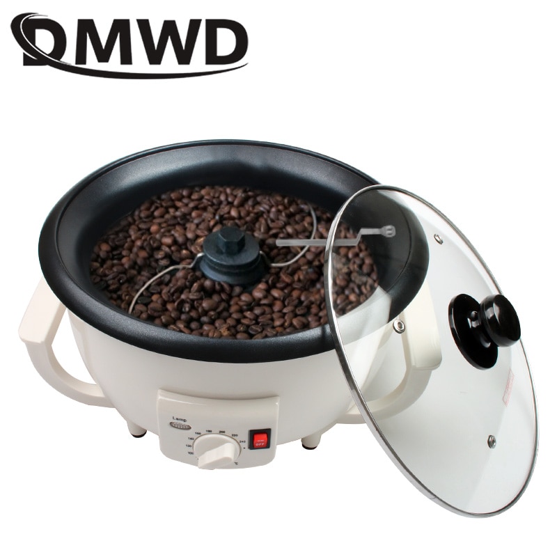 DMWD-tostador de café eléctrico, 110V/220V, frutas secas, cacahuete judías, estufa para hornear, secador de granos, granos de café, máquina para asar, EU