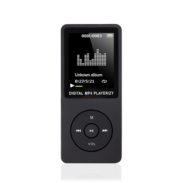 MP4 player with lecteur mp3 mp4 music player portable mp 4 media slim1.8 inch touch keys fm radio video 32G: Black