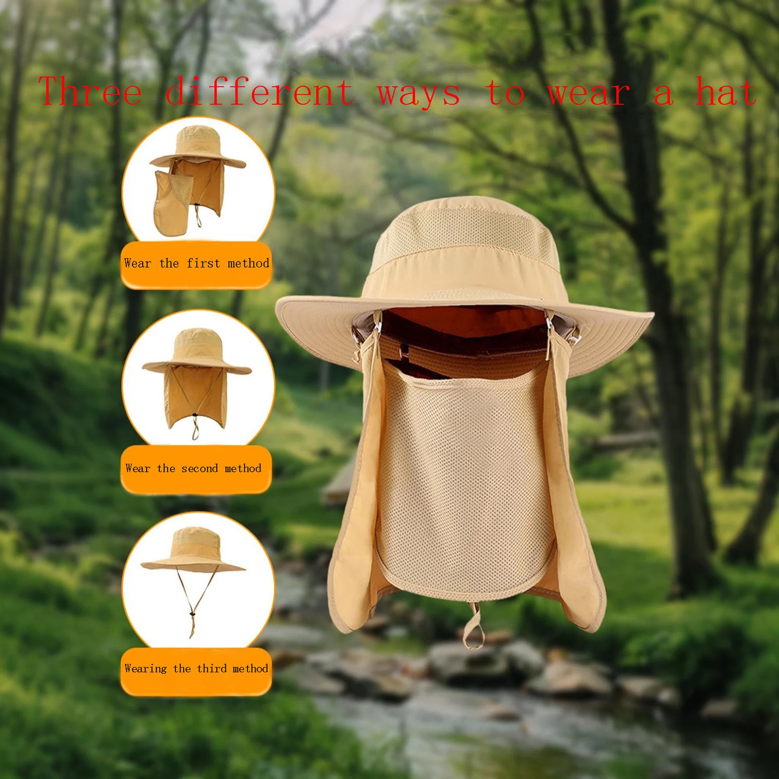 Cap Mannelijke Vissersmuts Panamahoed Kamppet Effen Kleur Waterdicht Winddicht Zonnescherm Vissersmuts Visartikelen Gorras Para Hombres