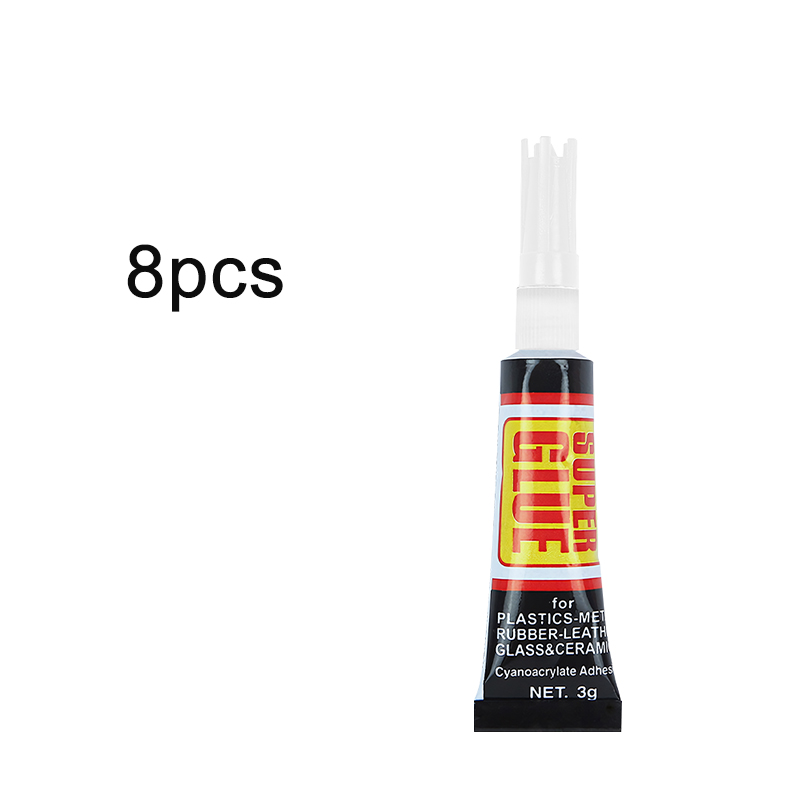 1/2/4/8/10pcs Quick Repair Glue Epoxy Resin Super Glue Quick-dry Adhesive Super Strong Wood Products Glass Plastic Repair Glue: Brown
