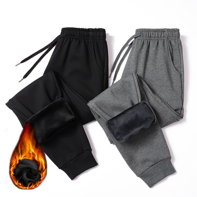 Inverno Più Velluto Super-Caldo Puro Cotone Da Jogging Pantaloni Degli Uomini Pantaloni Della Tuta Pantaloni di Formazione Pantaloni di Sport Degli Uomini di Abbigliamento Sportivo di Allenamento di Z021