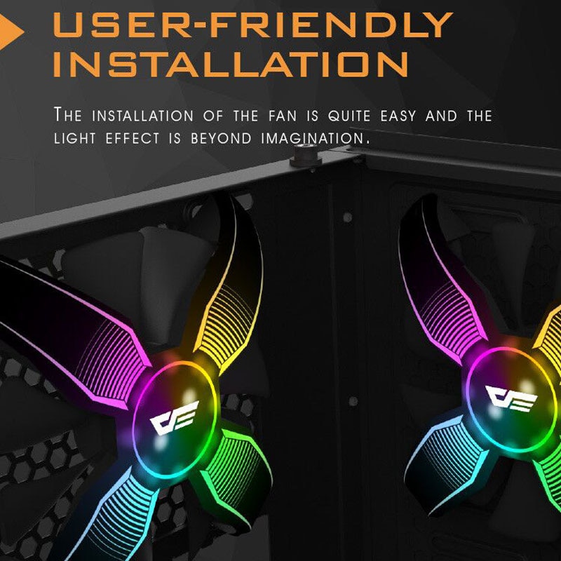 Aigo Talon pro 120mm Computer case fan Cpu Cooler Cooling Radiator 12V NO Frame RGB Cpu Cooling Fan Quietly For Inter And AMD