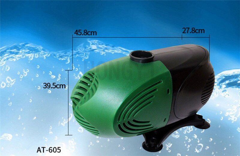 Atman 1 piece AT-603/604/605/606/607 fish tank micro water pump energy saving amphibious submersible pump multifunction 220-240V: AT-605 / US adapter plug