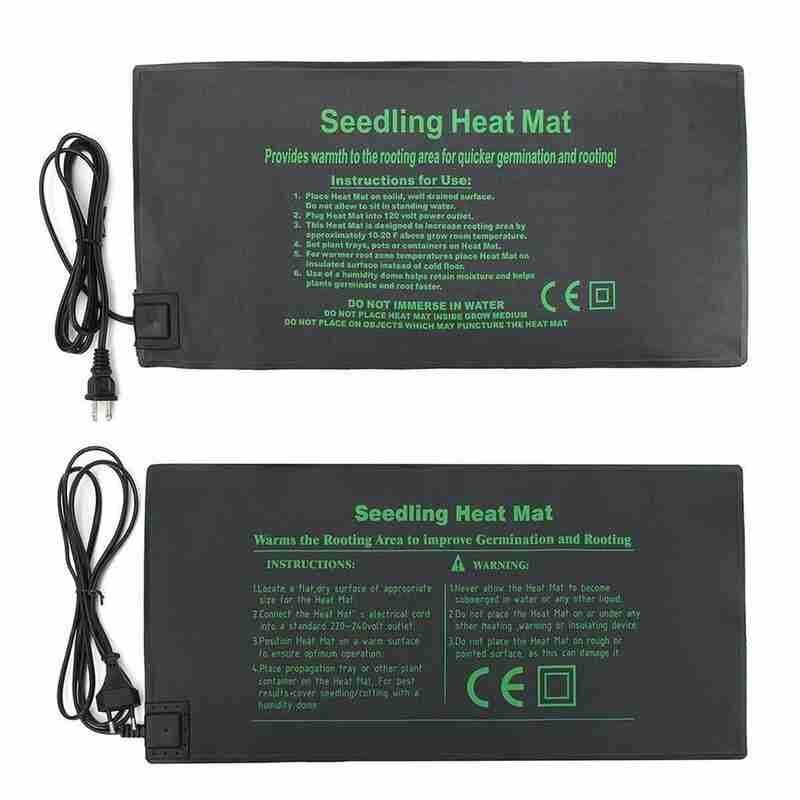 Seedling Heating Mat 24*52cm Waterproof Plant Seed 220V Germination Pad 1 Clone Starter Supplies Pc Garden Propagation V7K8