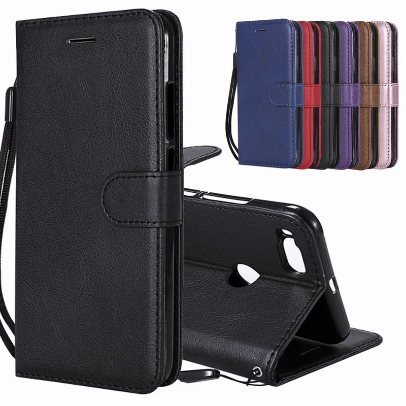 Luxus Flip Brieftasche Fall Für Xiao mi A1 A2 5X 6X Xiao mi mi 5x 6x Abdeckung Leder Karte Halter coque Für mi 5X Buch Stil Telefon Fällen