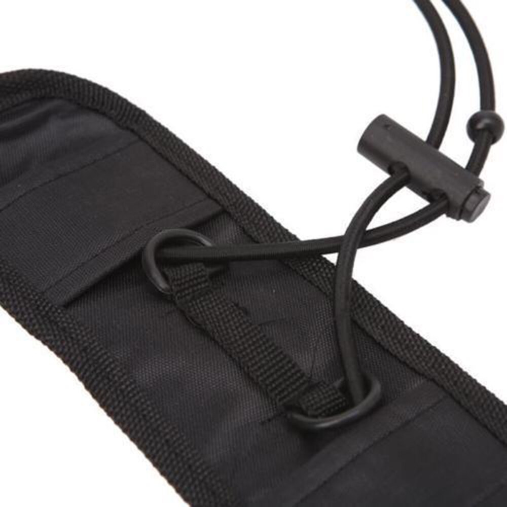 Bærbar sort bundtbånd holdbar rejsebagage taske kuffert bælte rygsæk praktisk bærerem