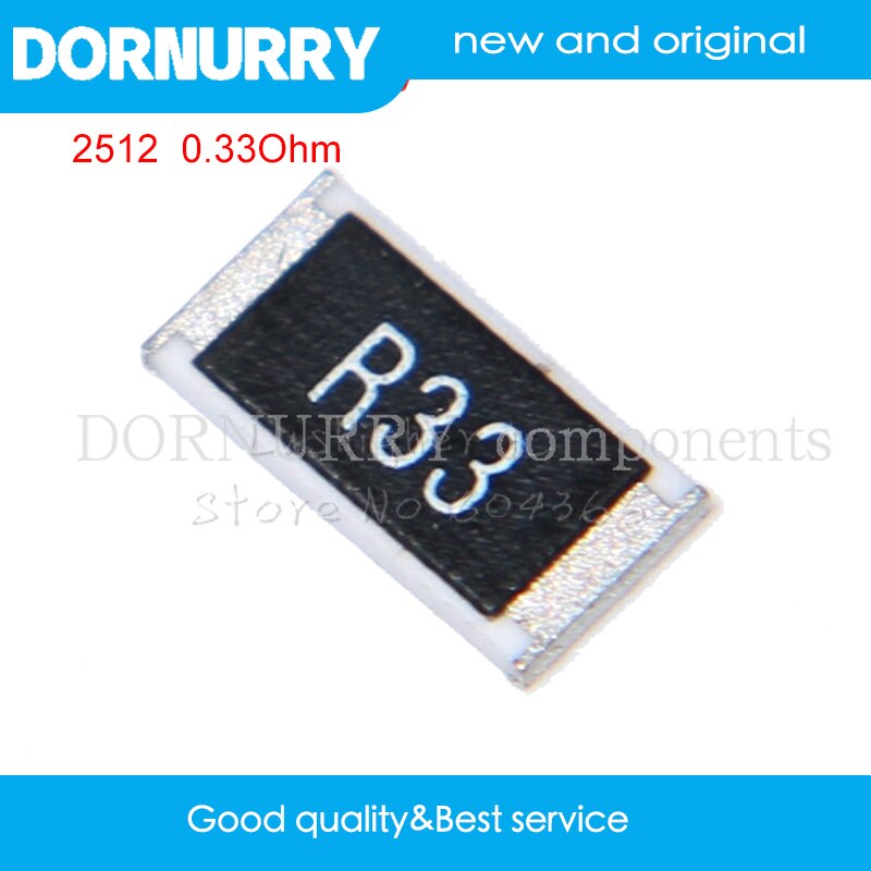 50 Stuks SMD-weerstanden – 2512, 1%, R100, Metaalfilm, Voor Oppervlaktemontage