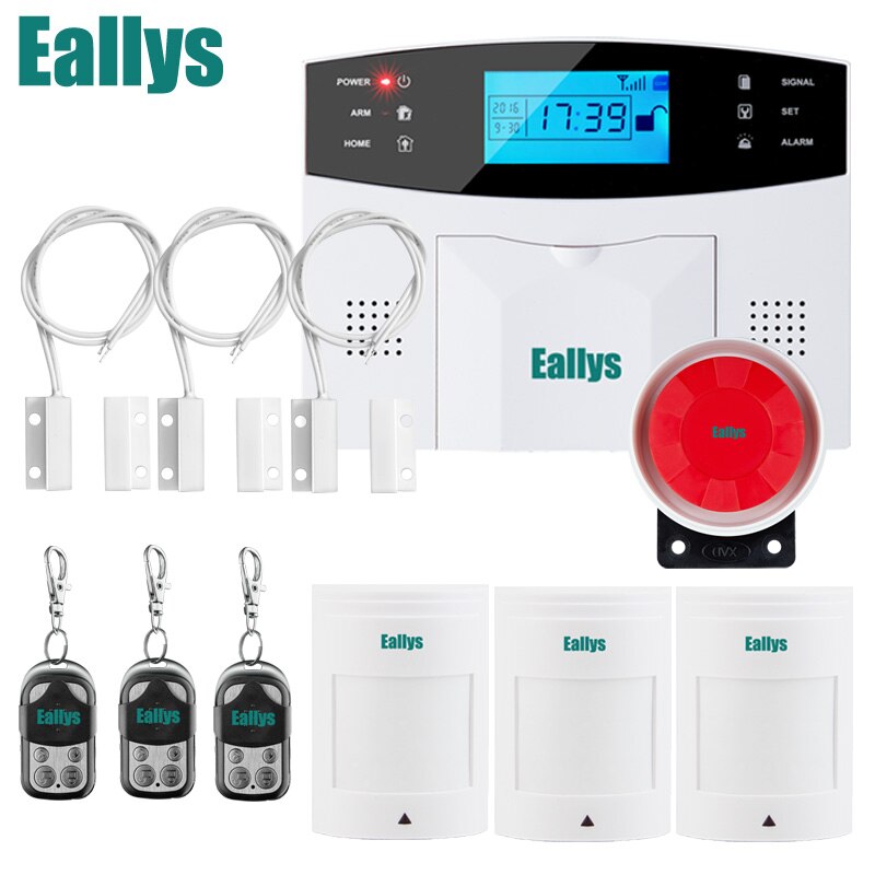 Wireless/wired GSM Voice Home Security Burglar Alarm System Auto Dialing Dialer SMS Call Remote control setting
