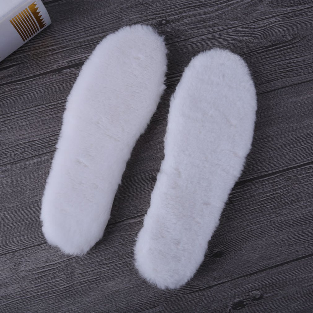 Plantillas de lana, plantillas cálidas para invierno, suelas de nieve, suelas de felpa gruesas, suelas de lana de imitación de lana Artificial: 42