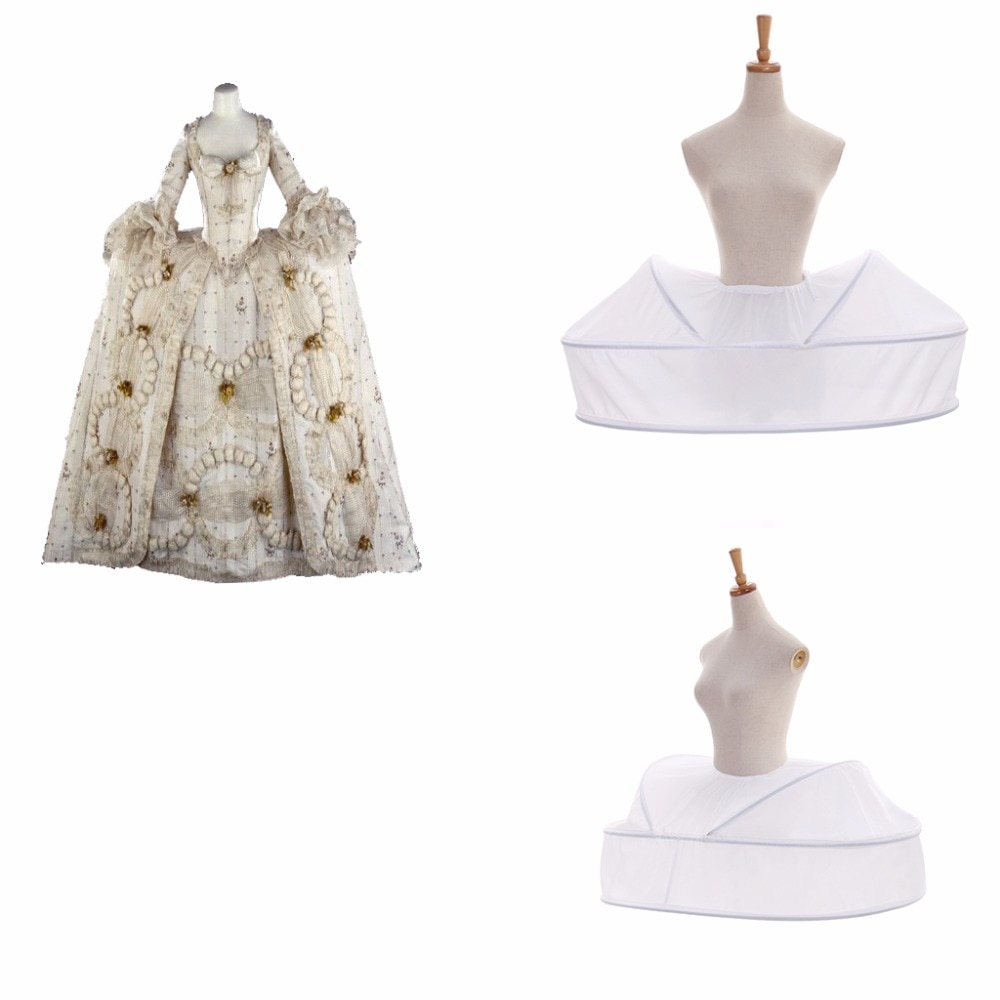 18th Century Wedding Dress Hoop Petticoat Vintage And Marie Anitique Gown Dress Petticoat Rococo Costume Hoop Petticoat L0516
