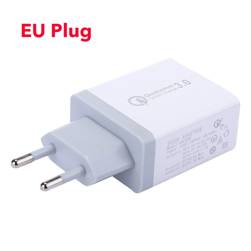 3.0 Quick Fast Charger 3-Ports QC3.0 USB Wall Charger Travel Adapter Smart Charge For iPAD Tablet Samsung Galaxy S6