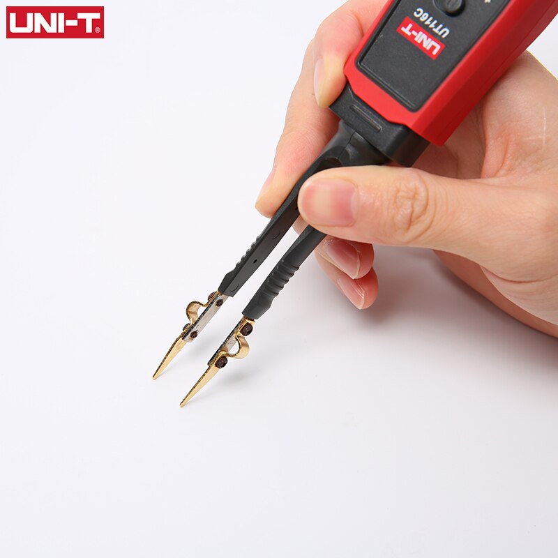UNI-T UT116A SMD Tester Meter Multimeter Drehbare Pinzette Widerstand Kapazität LED Diode Kontinuität Batterie Tester