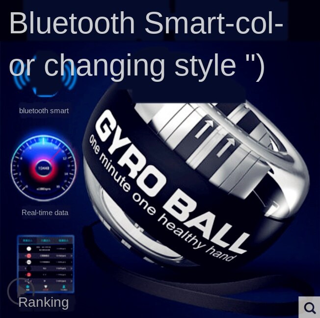 LED Wrist Ball Trainer Gyroscope Strengthener Gyro Power Ball Arm Exerciser Exercise Machine Gym Fitness Equipment