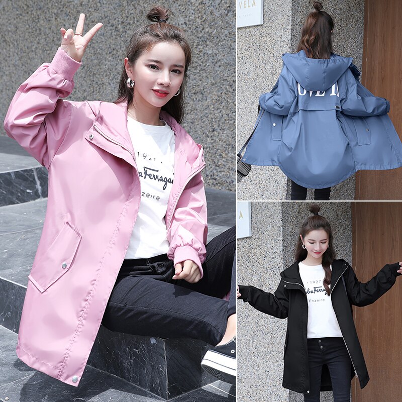 503# Autumn Spring Korean Maternity Jackets Large Size Loose Outwear Clothes for Pregnant Women Thin Pregnancy Coats
