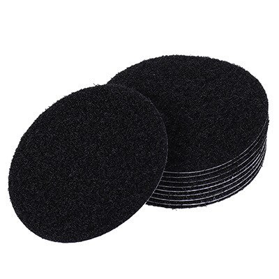 5Pairs Sterke Zelfklevende Klittenbandsluiting Tape Nylon Sticker Klittenbandsluitingen Lijm Sluiting Haak Loop Met Lijm Voor diy: 6X6cm black 5pair