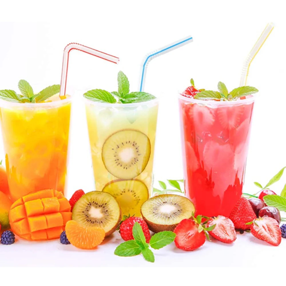 50/3000/6000pc kleurrijke drinkrietjes voor bruiloften, feestjes, melkthee, cocktails, bar, keuken, drankjes, thuis, cola rietje