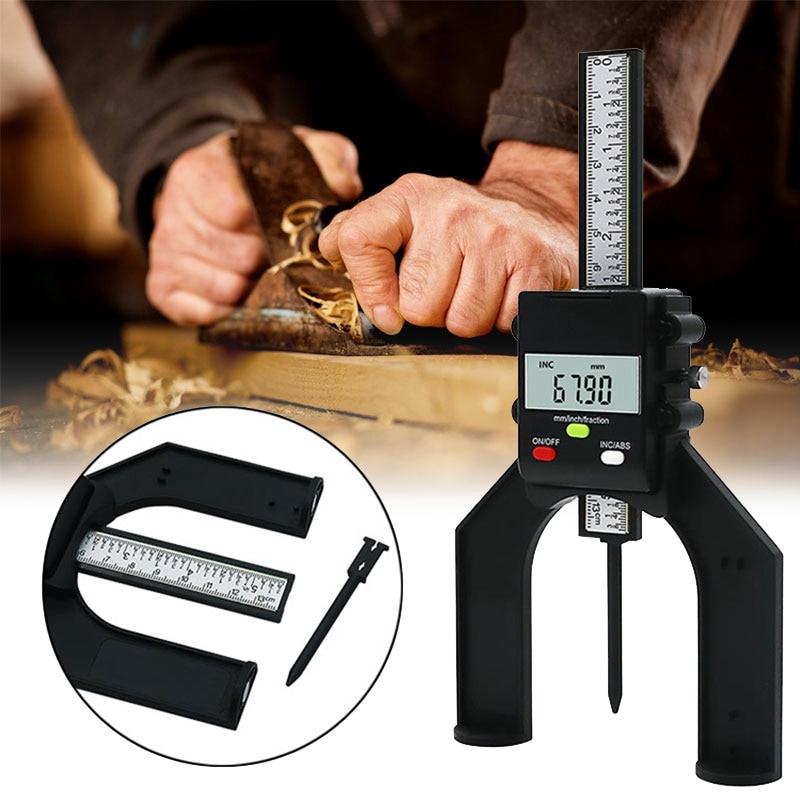 woodworking electronic digital depth gauge 0-80mm woodworking digital depth gauge: Default Title