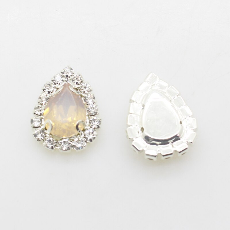 Rhinestone Water drops 10 pcs Button For Craft Sewing Diy Handmade Clothing Decorative Embellishment Home Decoration Accessories: 7
