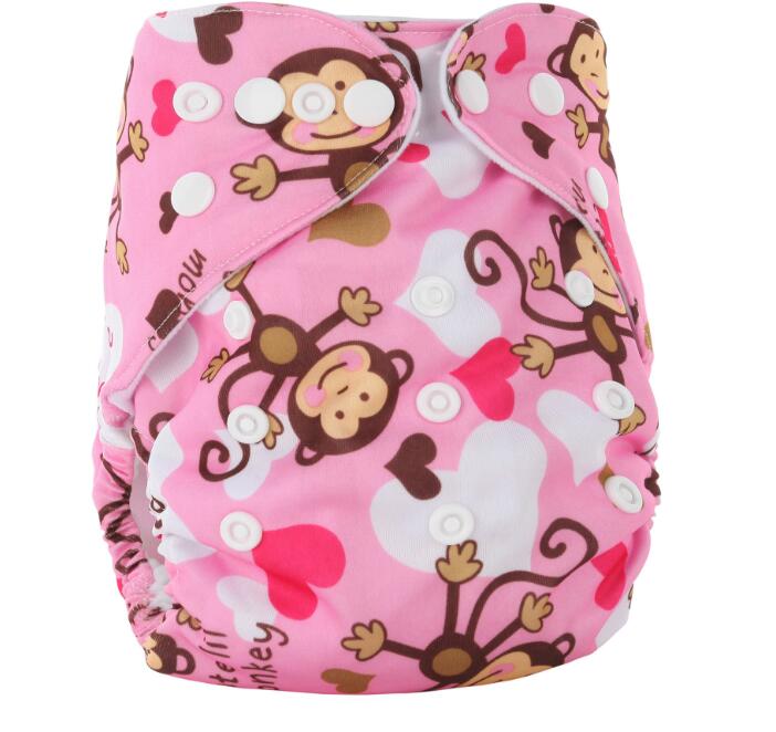 Wasbare babyluierhoes waterdicht cartoon meerdere stijlen babyluiers herbruikbare luiers maat s, m en l verstelbaar: Stijl 10