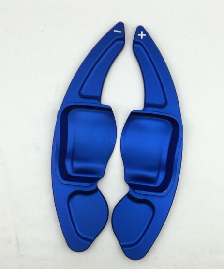 Palanca de cambios de volante de aleación de aluminio para Skoda Octavia Rs , accesorios de caja de cambios, cubiertas: blue