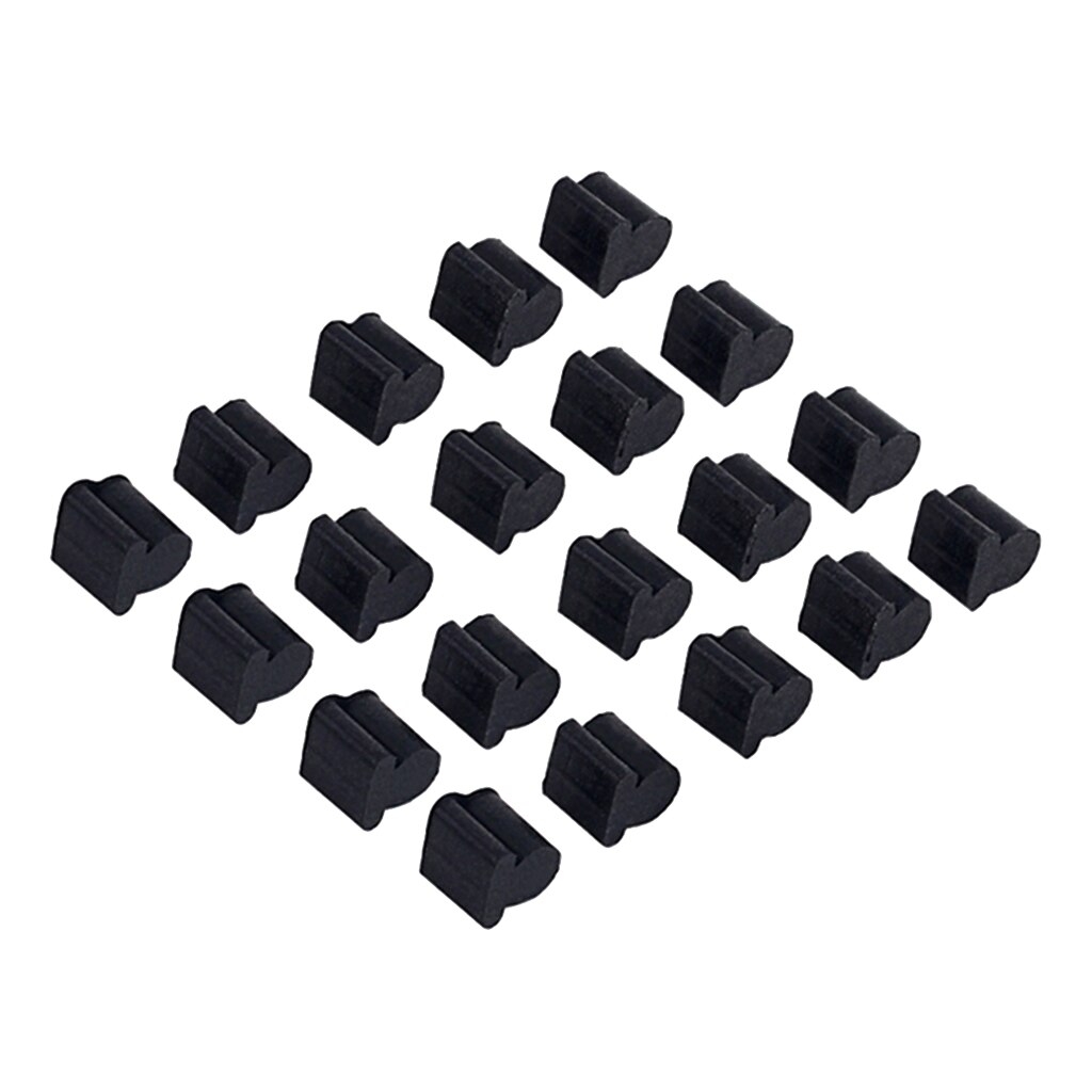 20er -pack schwarze silikonpads, messingteile für althorn-instrumentenzubehör