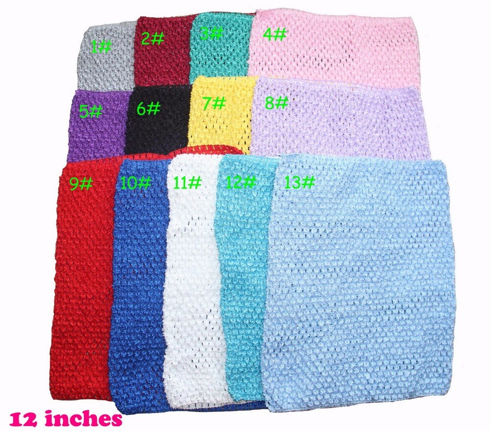 10*12 inch Children Handmade Elastic Crochet Tube Top Baby Top For Tutu Dress Wide For DIY Knitted Skirt