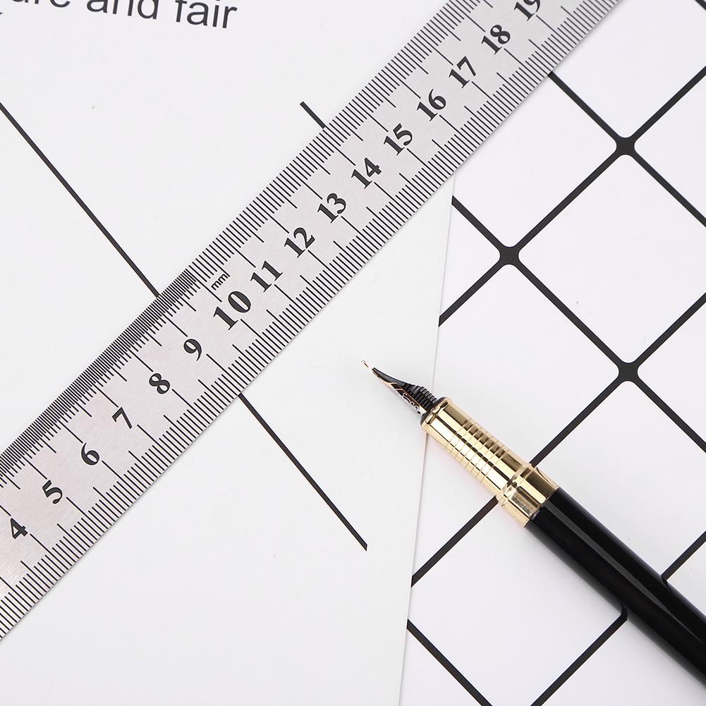 High-Precision Stainless Steel Metal Straight Ruler Scribing Mark Line Gauge Carpenter Precision Double Sided Measuring Tool