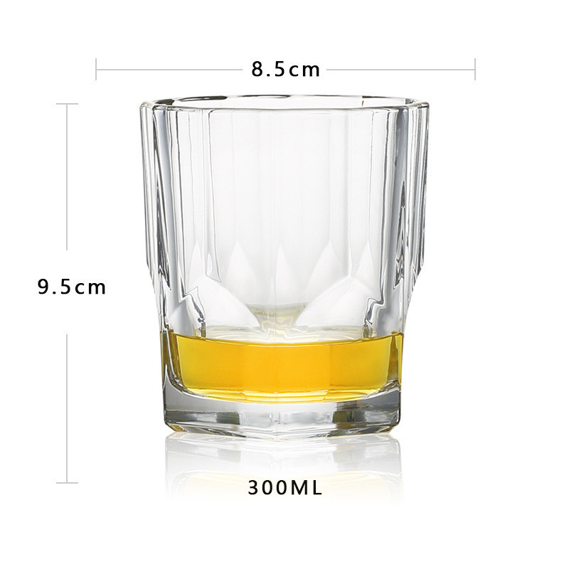 Varmebestandig gennemsigtig krystal øl whisky brandy vodka kop multi mønster drinkware bar: Type 1