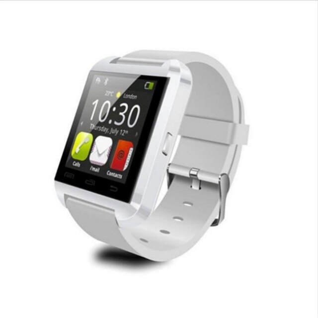 U8 bluetooth smart ur til iphone ios android mænd kvinder ure bære ur bærbar enhed smartwatch pk  gt08 dz09: Hvid